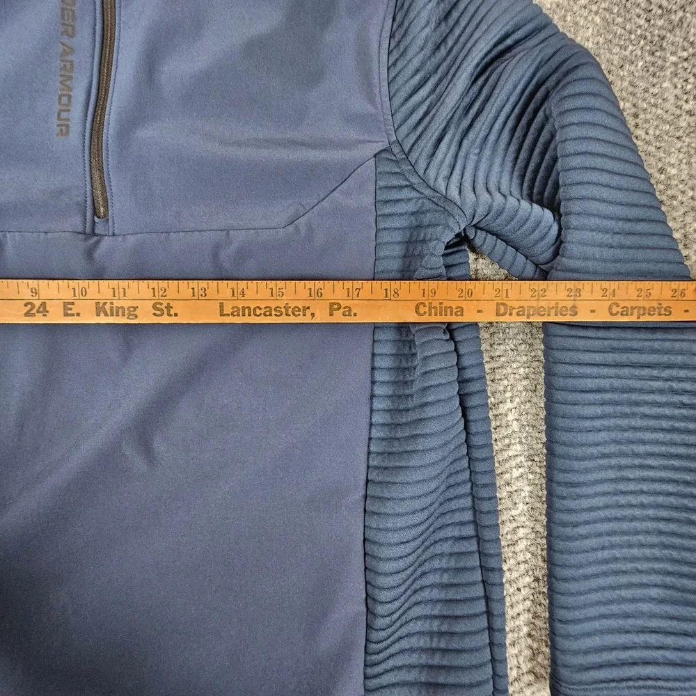 Under Armour Storm Evoultion Daytona Mens 1/4 Zip Pullover LG‎ Navy Blue Large